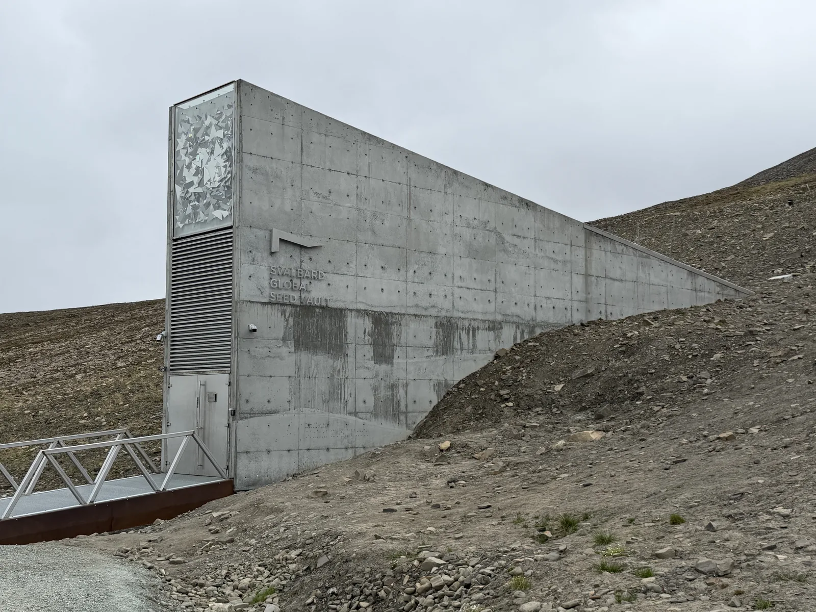 The Svalbard Global Seed Vault entrance